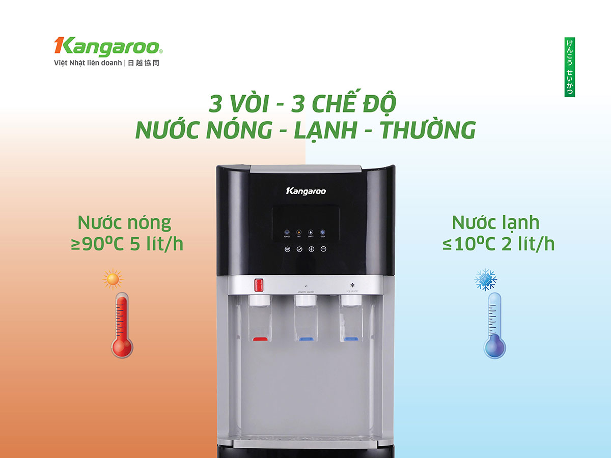 Cây nước nóng lạnh Kangaroo KGWD03BT1D